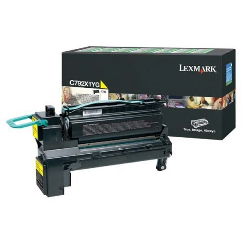 Lexmark originál toner C792X1YG, yellow, 20000str., return, extra high capacity, Lexmark C792de, C792e, C792dhe, C792dte