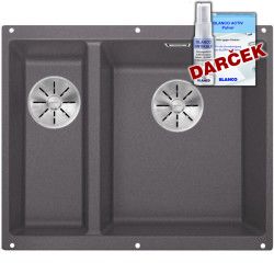 BLANCO SUBLINE 340/160-U sivá skala, vanička vpravo