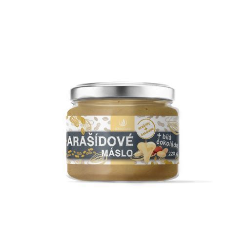 Allnature Arašidové maslo s bielou čokoládou 220 g