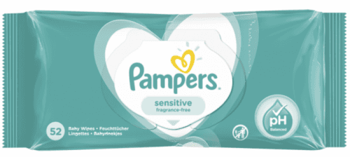 Pampers Wipes Sensitive vlhčené utierky 52ks