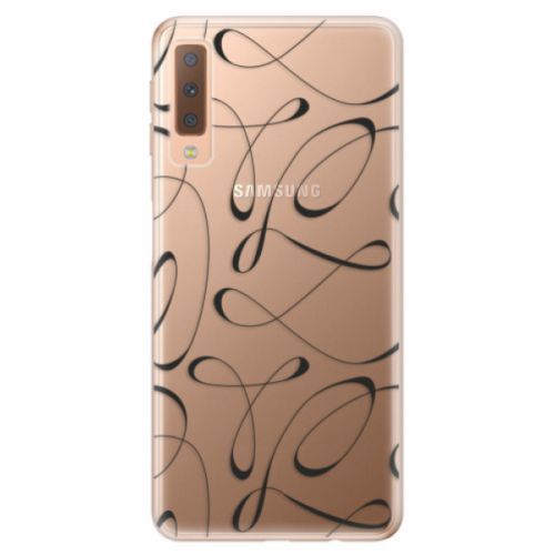 Odolné silikónové puzdro iSaprio - Fancy - black - Samsung Galaxy A7 (2018)