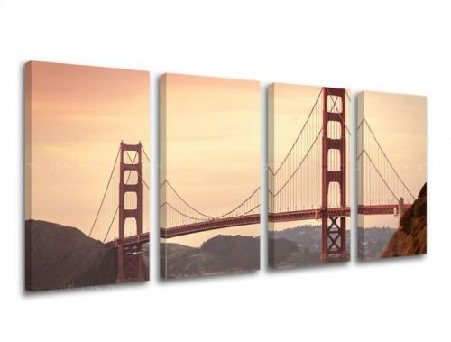 Obraz na stenu 4 dielny MESTO / SAN FRANCISCO ME116E41