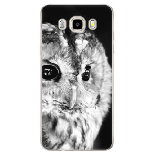 Odolné silikónové puzdro iSaprio - BW Owl - Samsung Galaxy J5 2016