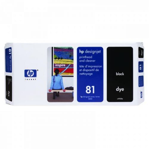 HP originál tlačová hlava C4950A, HP 81, black, HP DesignJet 5000, PS, UV, 5500, PS, UV