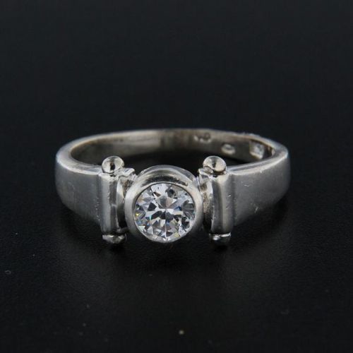 Strieborný prsteň 15410