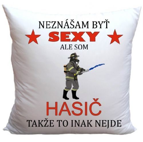 Vankúš Sexy hasič (Veľkosť: 40 x 40 cm)
