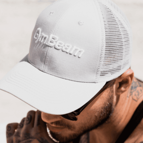 GymBeam Šiltovka Mesh Panel Cap Grey  uni