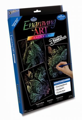 Kreatívny set na engraving [rytie] - 3 projekty