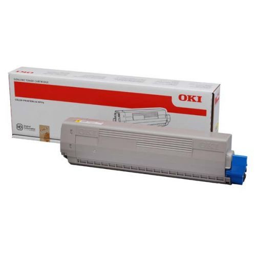 OKI originál toner 44844505, yellow, 10000str., OKI C831, 841