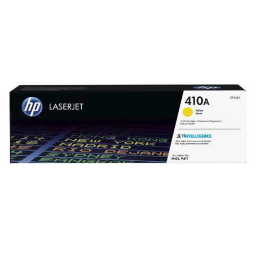 HP originál toner CF412A, yellow, 2300str., HP 410A, HP LJ Pro M452, LJ Pro MFP M477, 600g