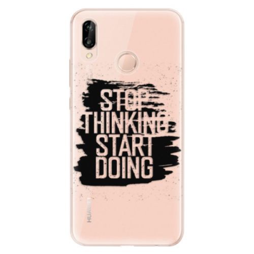 Odolné silikónové puzdro iSaprio - Start Doing - black - Huawei P20 Lite
