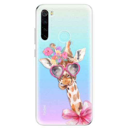 Odolné silikónové puzdro iSaprio - Lady Giraffe - Xiaomi Redmi Note 8
