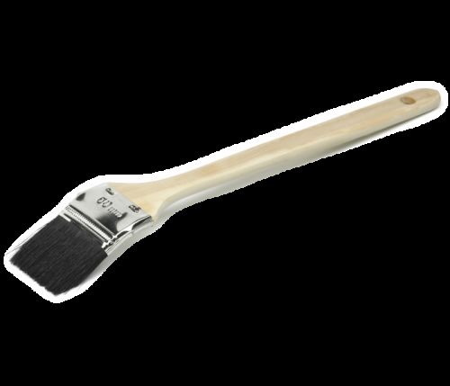 ANZA Dlhý uhlový štetec na radiátor s drevenou rúčkou - GO Radiator Brush - 70 mm