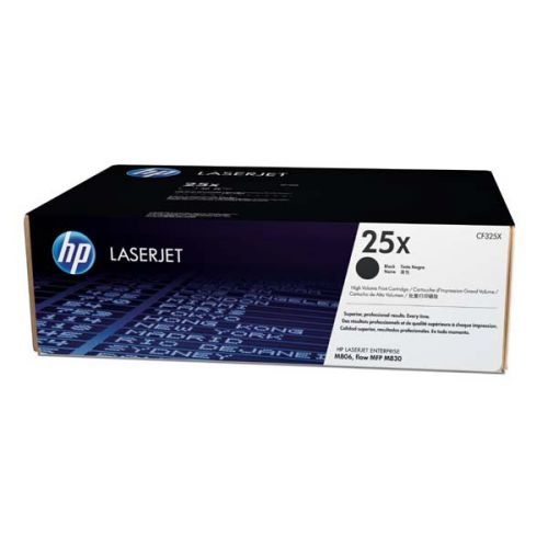 HP originál toner CF325X, black, 40000str., HP 25X, HP LaserJet Enterprise M830z, M806dn, M806x+, 1ks