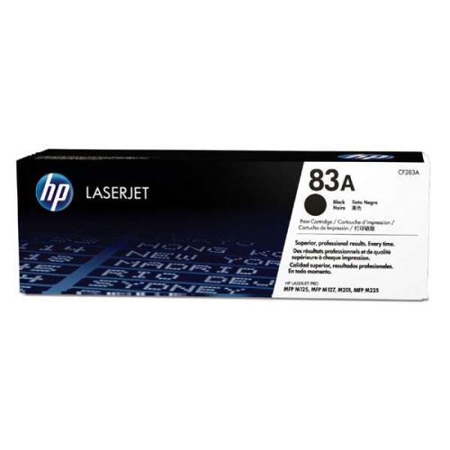 HP originál toner CF283A, black, 1500str., HP 83A, HP LJ Pro M201dw,201n,MFP M125a,125nrw,127fn,225,127, 830g