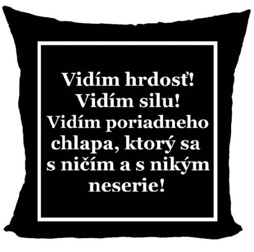 Vankúš Vidím silu (Veľkosť: 40 x 40 cm)