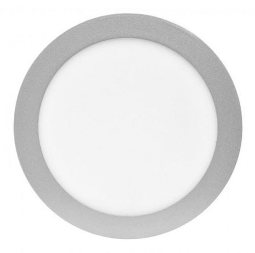 Ecolite Strieborný vstavaný LED panel guľatý 225mm 18W