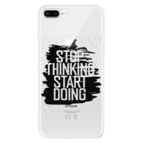 Odolné silikónové puzdro iSaprio - Start Doing - black - iPhone 8 Plus