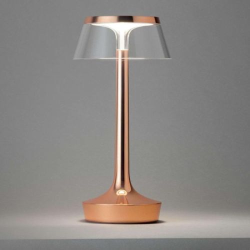 Flos Bon Jour unplugged stolná LED lampa meď
