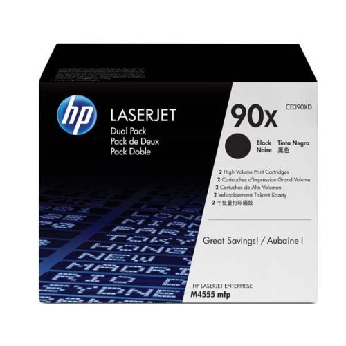HP originál toner CE390XD, black, 24000str., HP 90X, HP Enterprise M602dn, M602n, M602x, M 603dn, M603n, dual pack