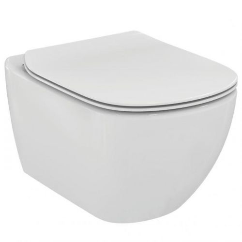 Ideal Standard Tesi- SET: Závesné WC, 36x53cm, AQUABLADE® + sedátko, ultra ploché, Soft-Close T354601