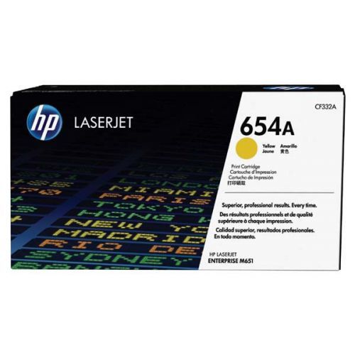 HP originál toner CF332A, yellow, 15000str., HP 654A, HP Color LaserJet Enterprise M651dn, M651n, M651xh