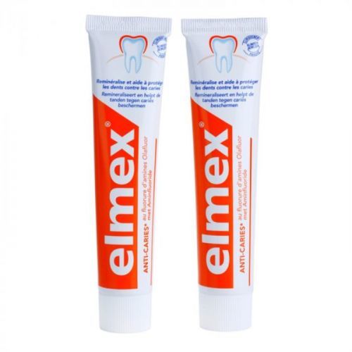 Elmex Caries Protection zubná pasta chrániaca pred zubným kazom duo 2 x 75 ml