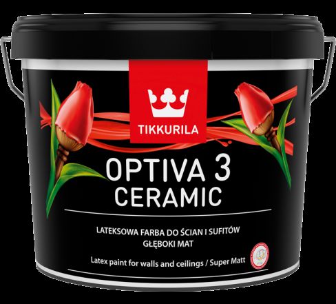 Tikkurila Optiva 3 Ceramic super matt - 263 odtieňov interiérovej farby (zákazkové miešanie) - TVT F497 - Paper - 2,7 L