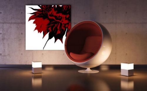 Ručne maľovaný POP Art obraz Flower  flo2