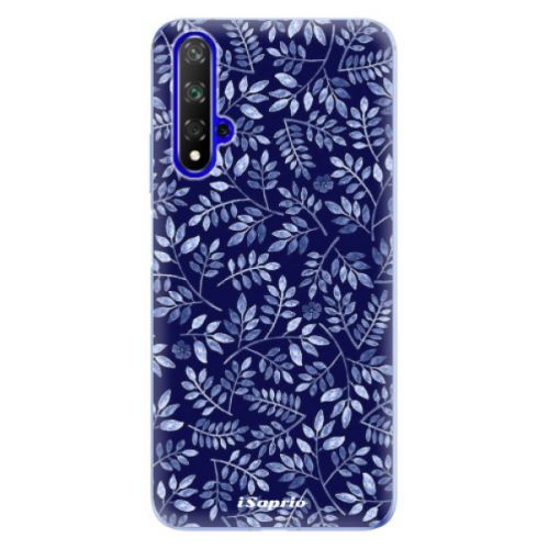 Odolné silikónové puzdro iSaprio - Blue Leaves 05 - Huawei Honor 20
