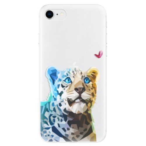 Odolné silikónové puzdro iSaprio - Leopard With Butterfly - iPhone SE 2020