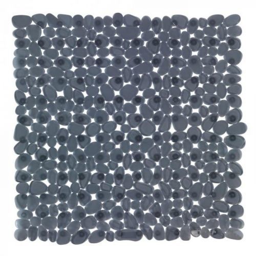 Antracitovosivá protišmyková kúpeľňová podložka Wenko Drop, 54 × 54 cm