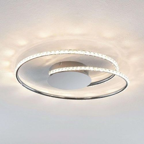 Lindby Joline stropné LED svietidlo krištáľ, 45 cm