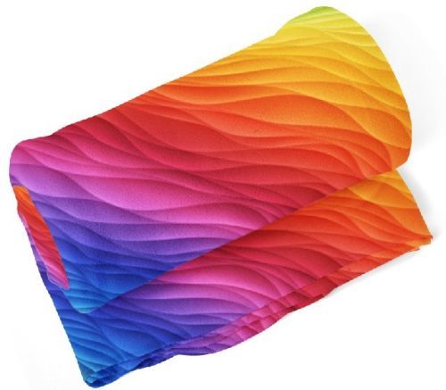 Deka Farebné vlny (Rozmer: 150 x 120 cm)