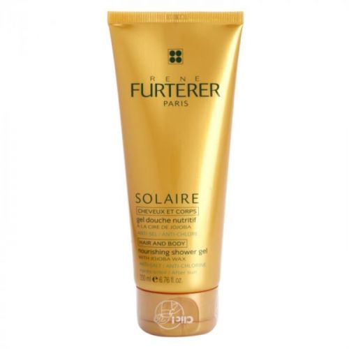 René Furterer Solaire vyživujúci sprchový gél na vlasy a telo 200 ml