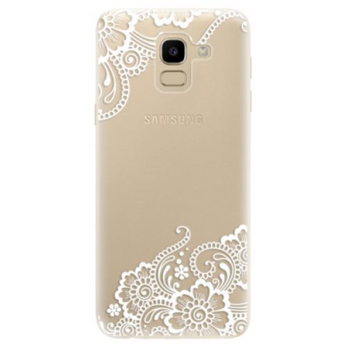 Odolné silikónové puzdro iSaprio - White Lace 02 - Samsung Galaxy J6