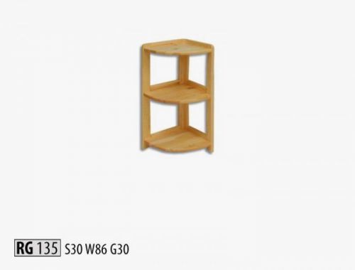 RG135 Rohový regál