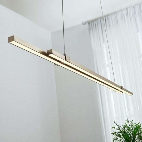 LED pásová závesná lampa Tymon, úzka, výsuvná
