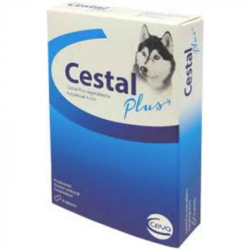 CESTAL Plus odčervovacie tablety pre psov 8 žuvacích tabliet