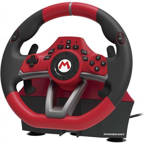 HORI pretekársky volant Mario Kart Pro DELUXE pre konzoly Nintendo Switch, červený NSW