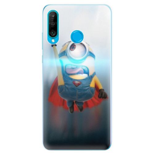 Odolné silikonové pouzdro iSaprio - Mimons Superman 02 - Huawei P30 Lite