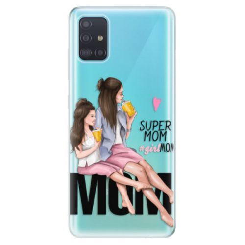 Odolné silikónové puzdro iSaprio - Milk Shake - Brunette - Samsung Galaxy A51