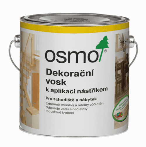 OSMO Color OSMO Dekoračný vosk na aplikáciu striekaním - 3066 - biely transparentný - 2,5 L