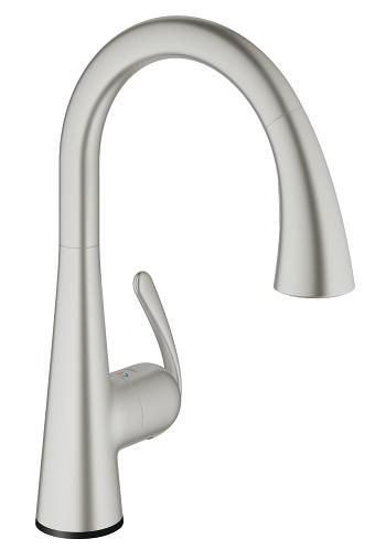 Grohe Zedra Touch - Elektronická páková drezová batéria, supersteel 30219DC1