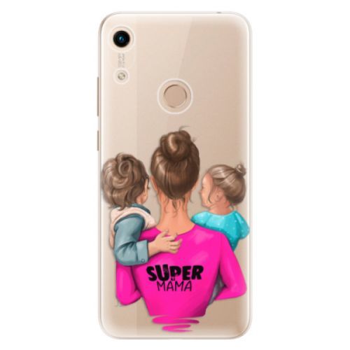 Odolné silikónové puzdro iSaprio - Super Mama - Boy and Girl - Huawei Honor 8A
