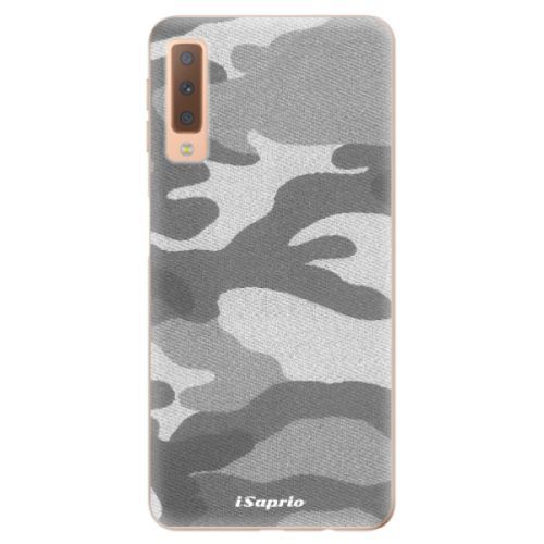 Odolné silikónové puzdro iSaprio - Gray Camuflage 02 - Samsung Galaxy A7 (2018)