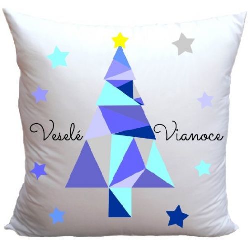 Vankúš Veselé Vianoce (Veľkosť: 40 x 40 cm)