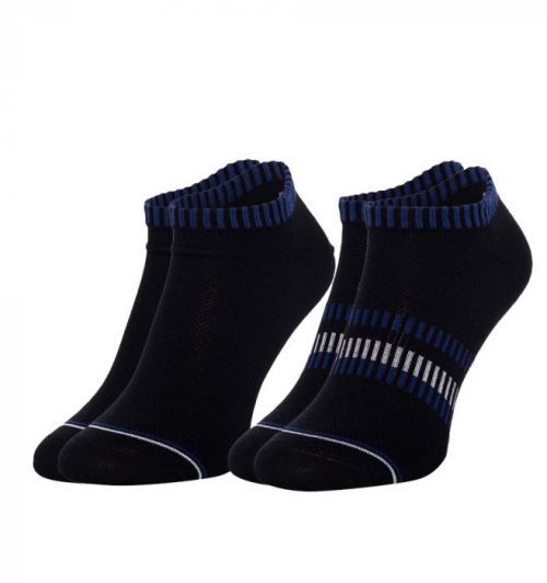 TOMMY HILFIGER - 2PACK členkové ponožky čierne