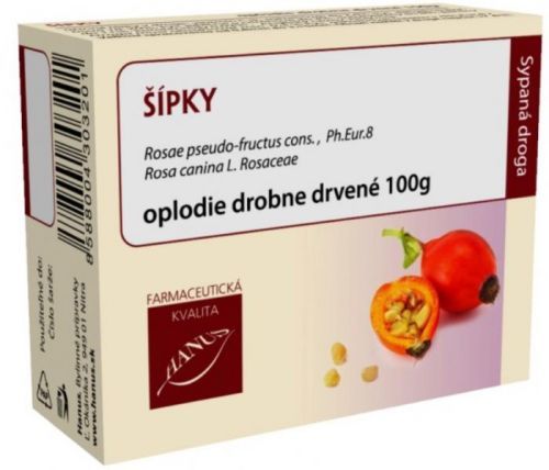 HANUS ŠÍPKY Oplodie drobné drvené vakuové bal. 1x100 g