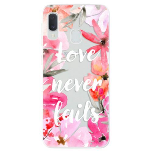 Odolné silikónové puzdro iSaprio - Love Never Fails - Samsung Galaxy A20e